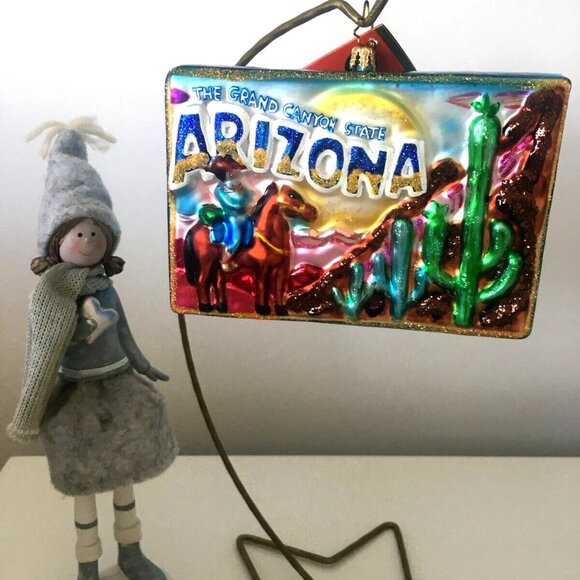 ✨NEW Rare Christopher Radko ARIZONA State Grand Canyon Handmade Glass Ornament ✨ - Picture 3 of 8